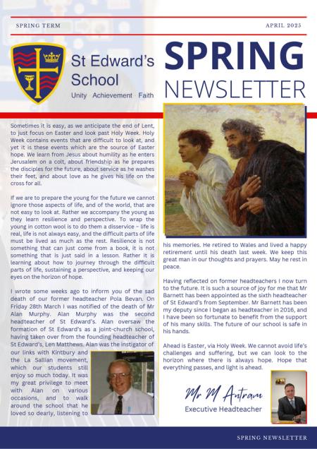 St Edward’s Spring Newsletter 2025