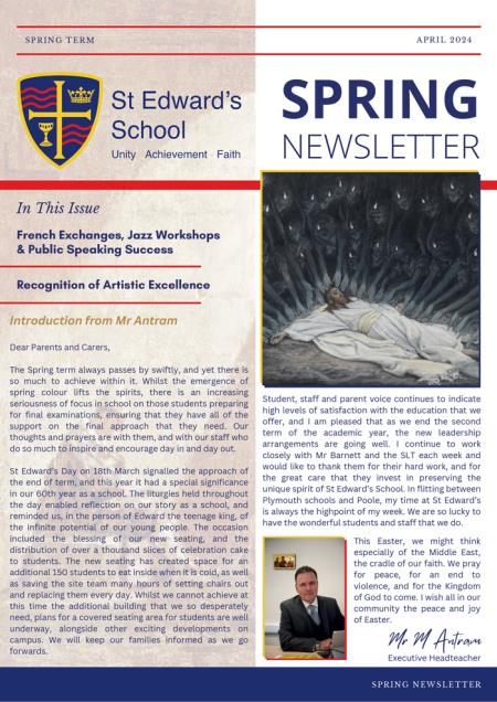 St Edward’s Spring Newsletter 2024