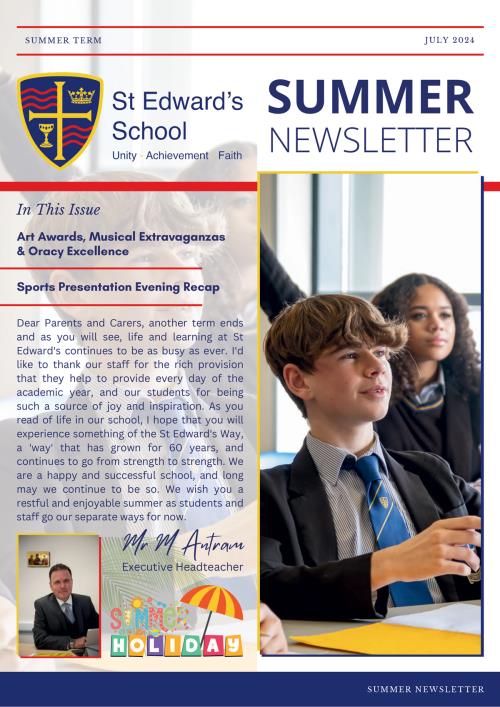 St Edward’s Summer Newsletter 2024